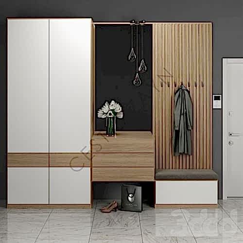 Melamin Yüzey MDF Lam Vestiyer (Metrekare)